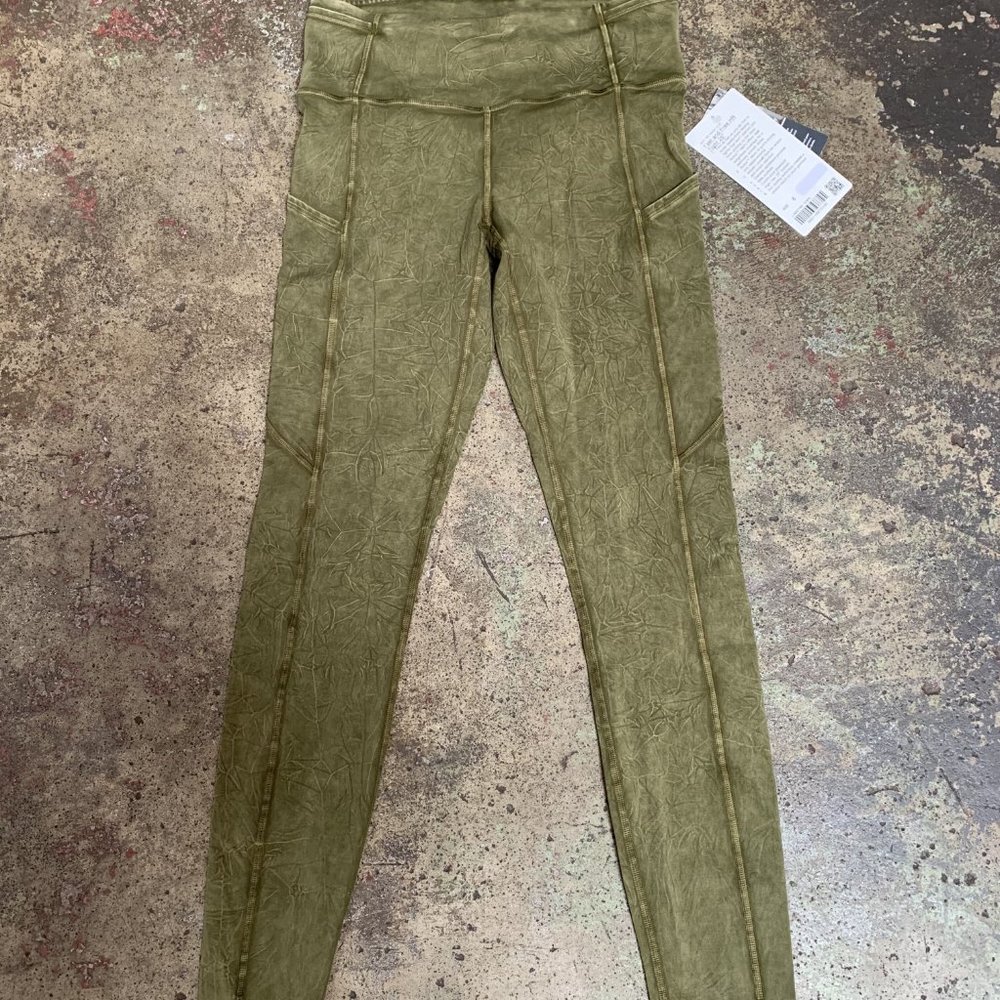 Fast and Free High Rise Tight 25" Ice Dye